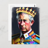 Carte Postale Roi Charles III (Devant / Derrière)