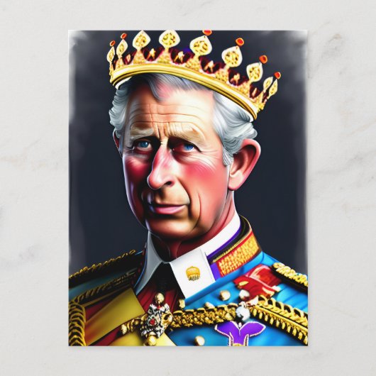 Carte Postale Roi Charles III (Devant)