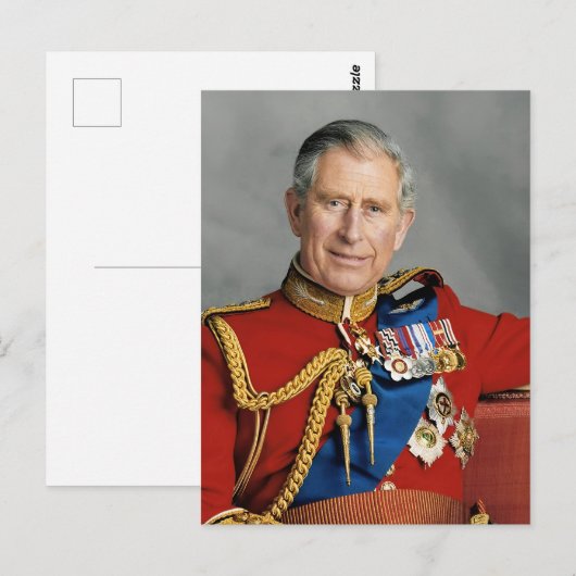 Carte Postale Roi Charles III (Devant / Derrière)