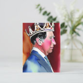 Carte Postale Roi Charles III (Debout devant)