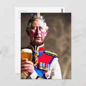 Carte Postale Roi Charles III (Devant / Derrière)