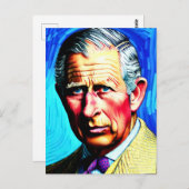 Carte Postale Roi Charles III (Devant / Derrière)