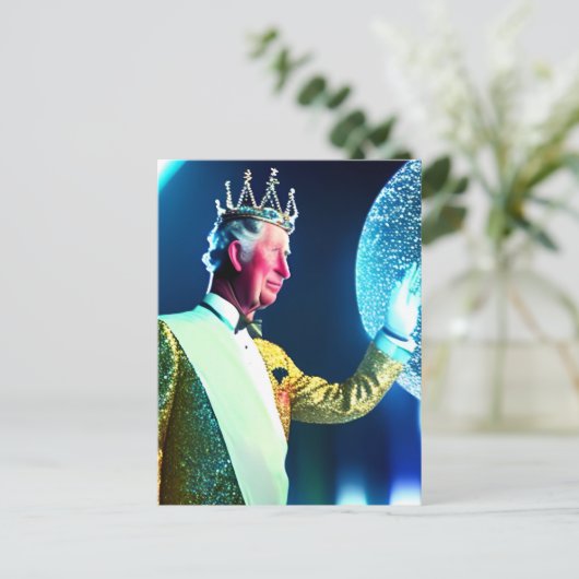 Carte Postale Roi Charles III (Debout devant)