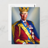 Carte Postale Roi Charles III (Devant / Derrière)