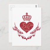 Carte Postale Roi de coeur (Devant / Derrière)