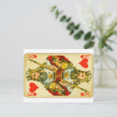 Carte Postale Roi de cœur victorien (Debout devant)