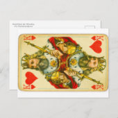 Carte Postale Roi de cœur victorien (Devant / Derrière)