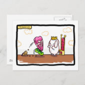 Carte Postale roi de laine (Devant / Derrière)