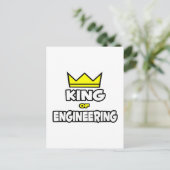 Carte Postale Roi de l'ingénierie (Debout devant)