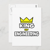 Carte Postale Roi de l'ingénierie (Devant / Derrière)