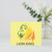 CARTE POSTALE ROI DE LION (Debout devant)