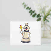 Carte Postale Roi de pièce d'échecs à Chess.PNG (Debout devant)