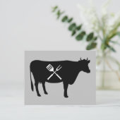 Carte Postale Roi de viande de boeuf Amoureux de la nourriture (Debout devant)