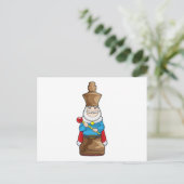 Carte Postale Roi d'échecs pièce d'échecs (Debout devant)