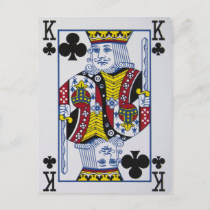Carte Postale Roi Des Clovers (Clubs)