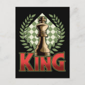 Carte Postale roi des échecs (Devant)