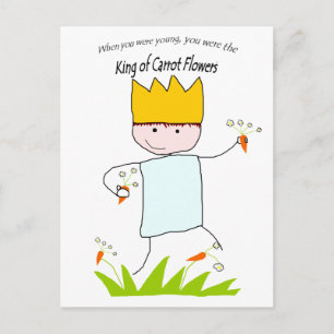 Carte Postale Roi Des Fleurs De Carottes