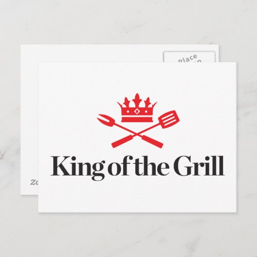 Carte Postale Roi du gril (Devant / Derrière)