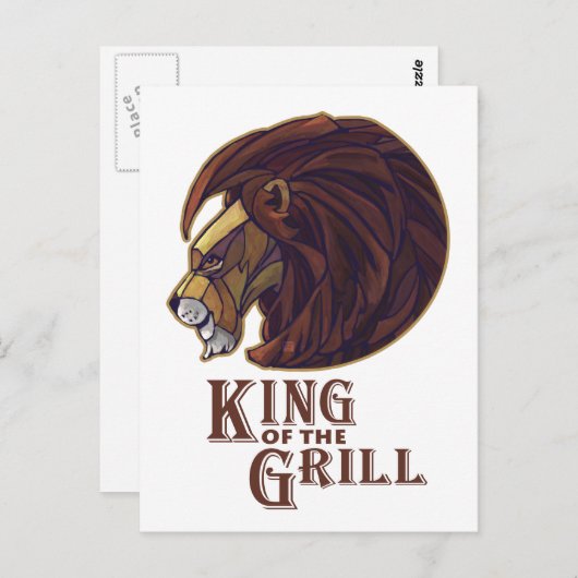 Carte Postale Roi du Grill (Devant / Derrière)