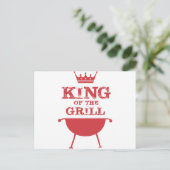 Carte Postale Roi Du Grill, Rouge (Debout devant)