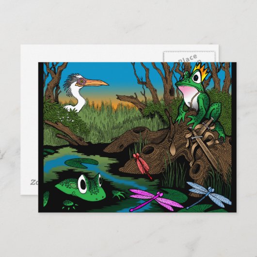 Carte Postale Roi du marais (Devant / Derrière)