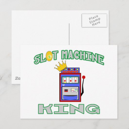 Carte Postale Roi machine à sous (Devant / Derrière)