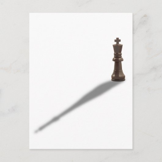 Carte Postale Roi Noir Solitaire (Devant)