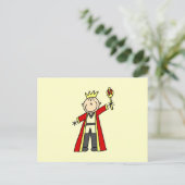 Carte Postale Roi Stick Figure (Debout devant)