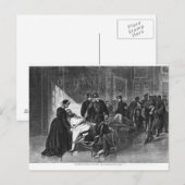 Carte Postale Roi Wilhelm Je visite l'hôpital (Devant / Derrière)