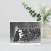 Carte Postale Roi Wilhelm Je visite l'hôpital (Debout devant)