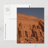 Carte Postale rois d'Abou Simbel (Devant / Derrière)