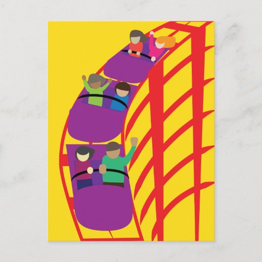 Carte Postale Roller Coaster Upclose (Devant)