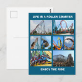 CARTE POSTALE ROLLER COASTERS  (Devant / Derrière)