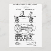 Carte Postale Roller Skate Patent  Paper Items (Devant)