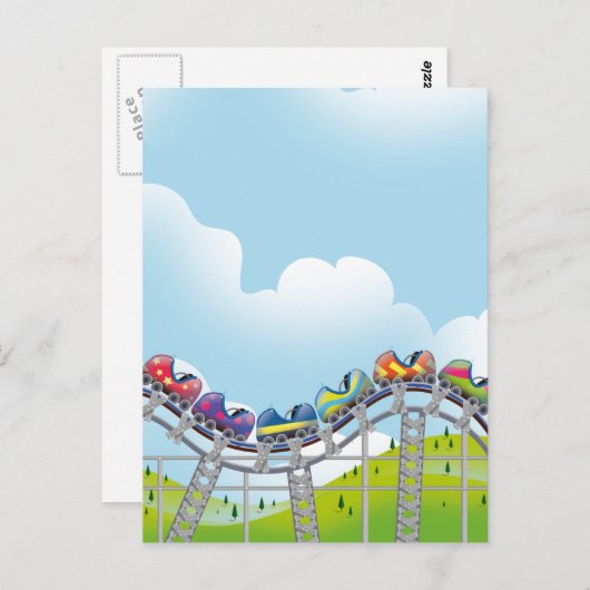 Carte Postale Rollercoaster (Devant / Derrière)