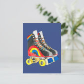 Carte Postale Rollerskates art des années quatre-vingts (Debout devant)