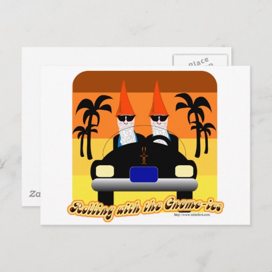 Carte Postale Rolling avec les Gnom-ies (Devant / Derrière)