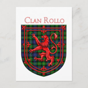 Carte Postale Rollo Tartan Scottish Plaid Lion Rampant