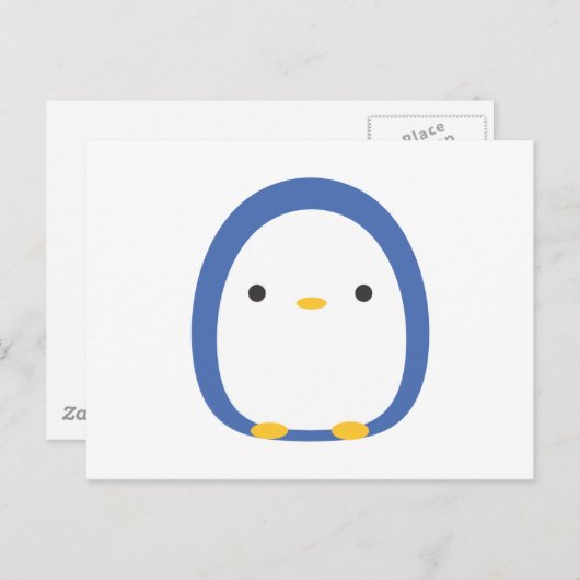 Carte Postale Roly Poly Penguin (Devant / Derrière)