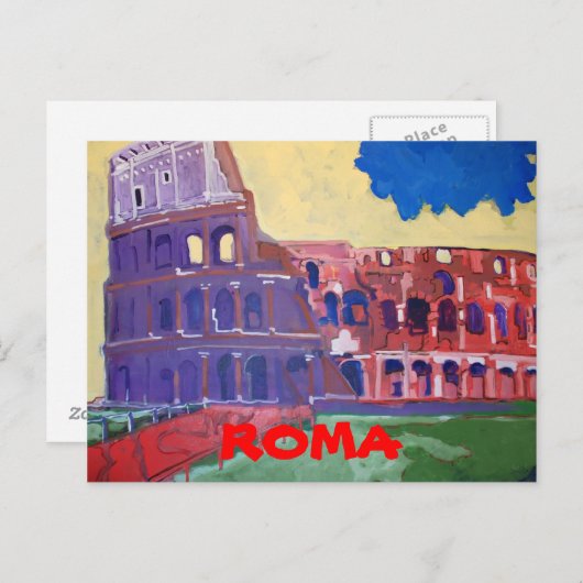 Carte postale ROMA (Devant / Derrière)