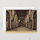 Carte Postale Roma, à l'intérieur de St John à Latran (Devant / Derrière)