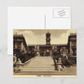 Carte Postale Roma, Étapes vers Campodoglio (Devant / Derrière)