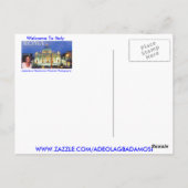 CARTE POSTALE ROMA (MOJISOLA GBADAMOSI OKUBULE) (Dos)