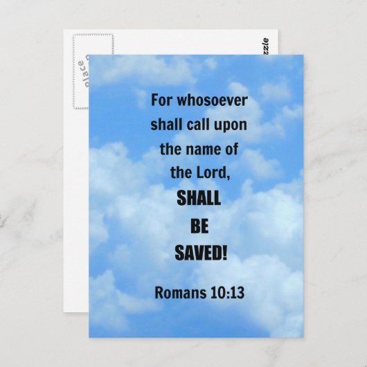 Carte Postale Romains 10:13 (Devant / Derrière)