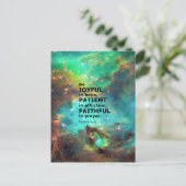 Carte Postale Romains 12:12 (Debout devant)