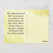 Carte Postale Romains 12:12 Soyez Joyeux dans l'espérance Bible  (Dos)