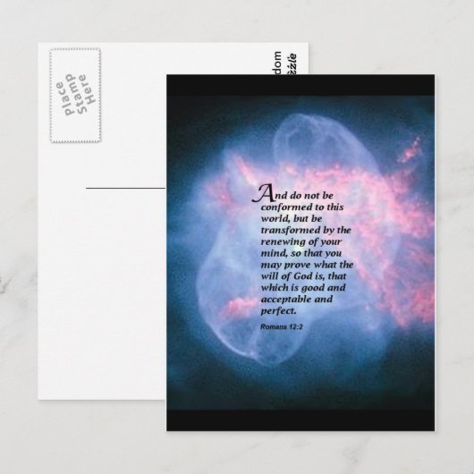 Carte Postale Romains 12:2 (Devant / Derrière)