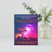 Carte Postale Romains 6:23 Verse Bible Anglais, Espagnol & Chino (Debout devant)