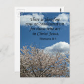 Carte Postale Romains 8:1 Il n'y a donc plus de condamnation (Devant / Derrière)