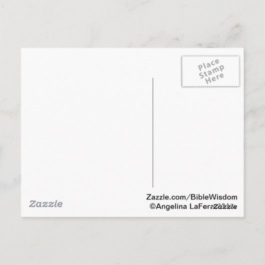 Carte Postale Romains 8:28 (Dos)